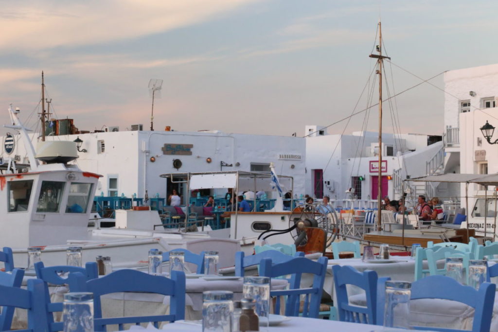 A view of Naoussa fishing port